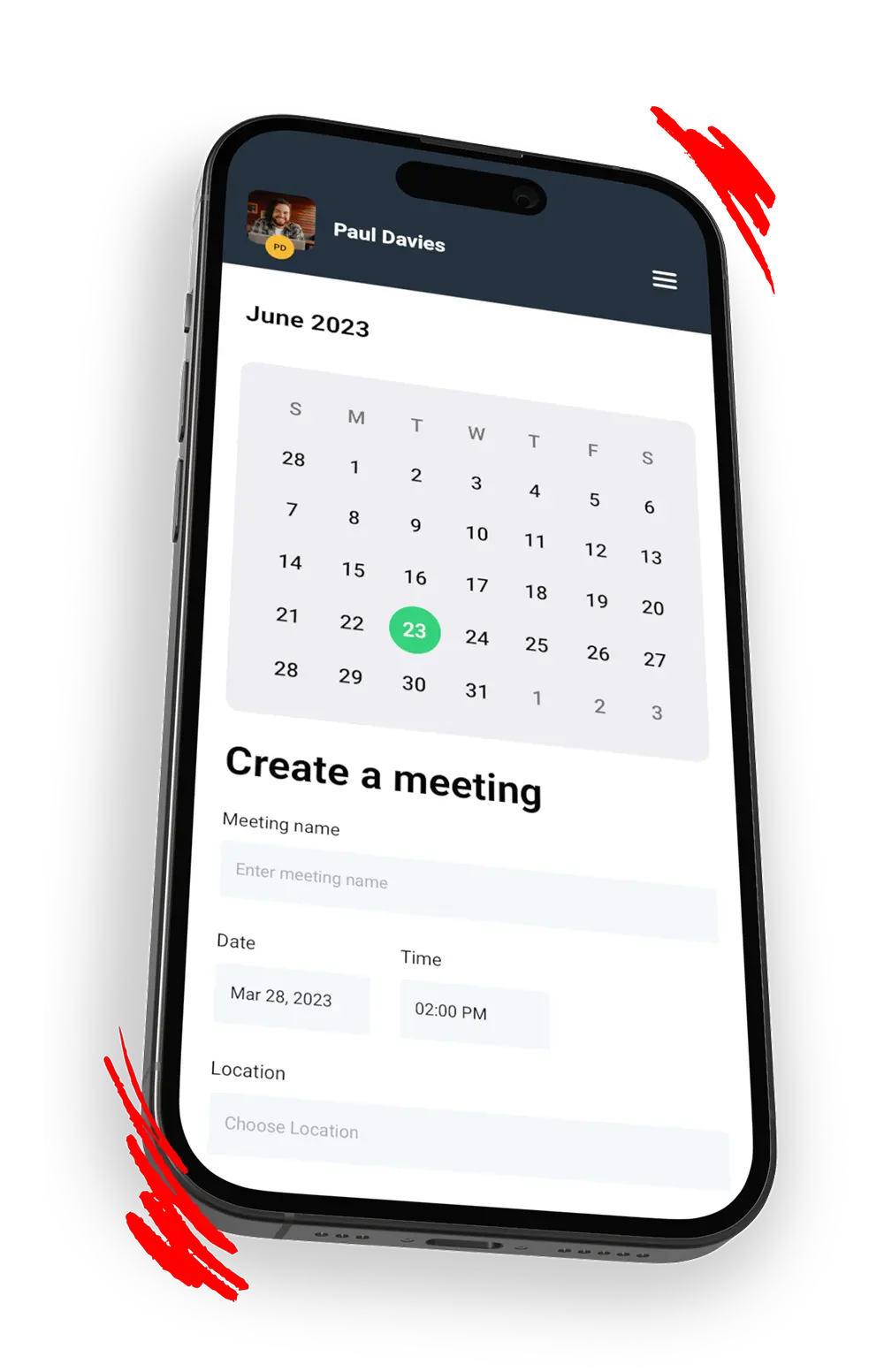 engage|ats interview scheduling on a smart phone